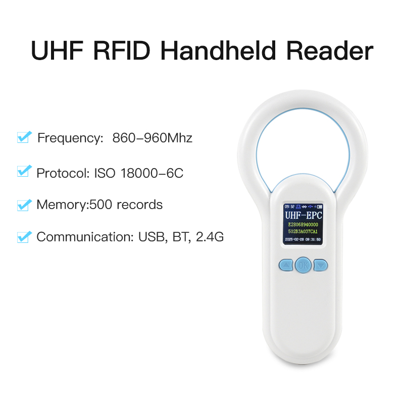 Document Scanner Portable - UHF Handheld Reader Portable 2.4G USB