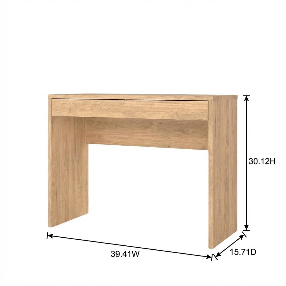 Brown Wood Desk With Drawers,  - огляд і ціна Home Office Work Table