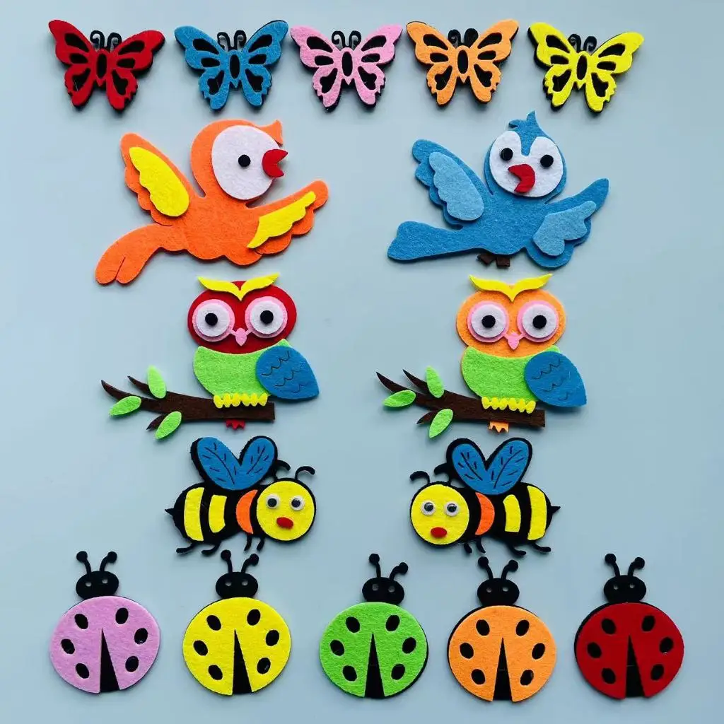 Felt animals Craft 3D Wall Dec - огляд і ціна Home Office Layout