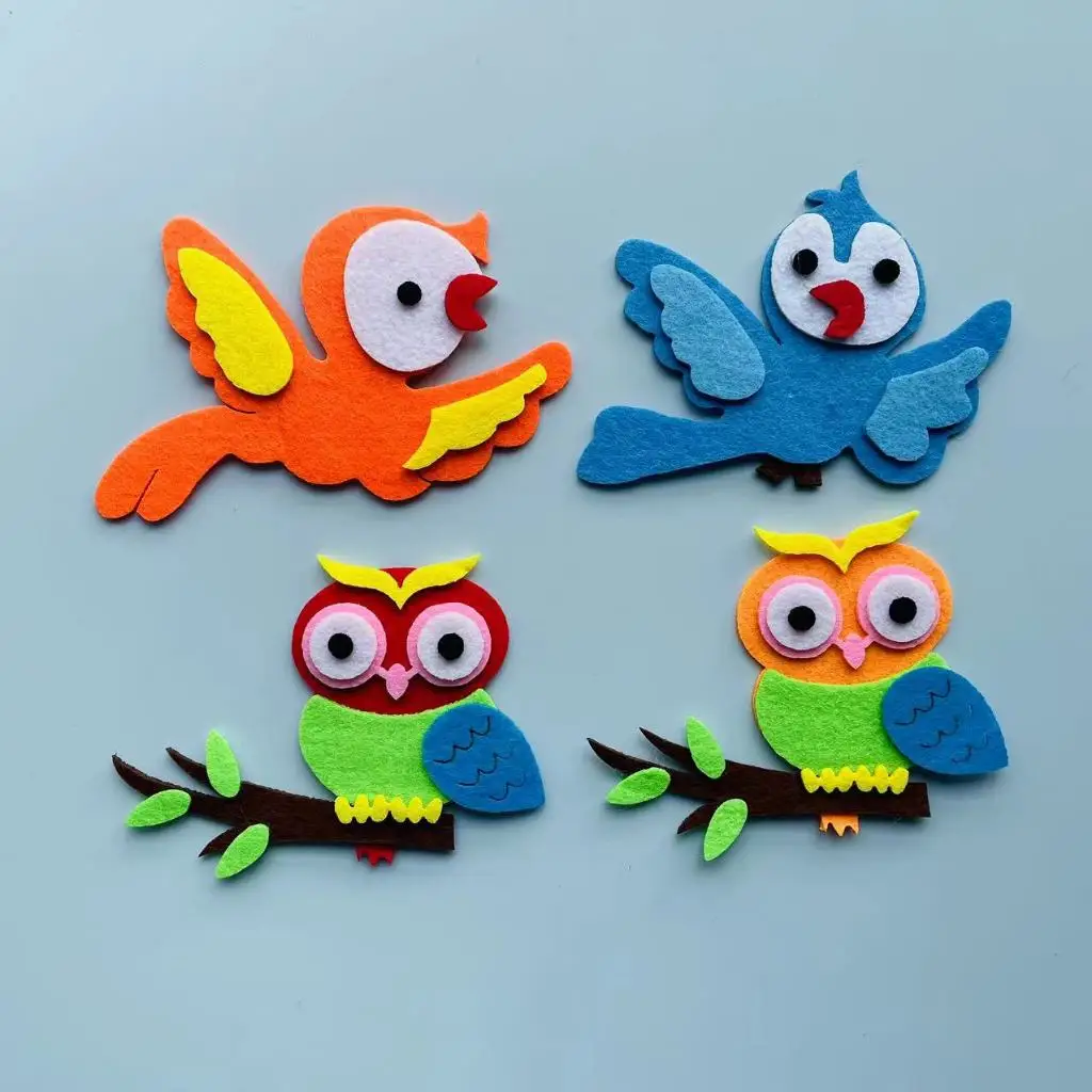 Felt animals Craft 3D Wall Dec - огляд і ціна Home Office Layout