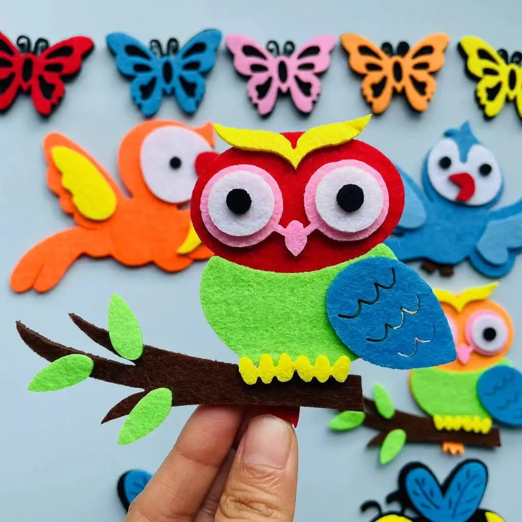 Felt animals Craft 3D Wall Dec - огляд і ціна Home Office Layout