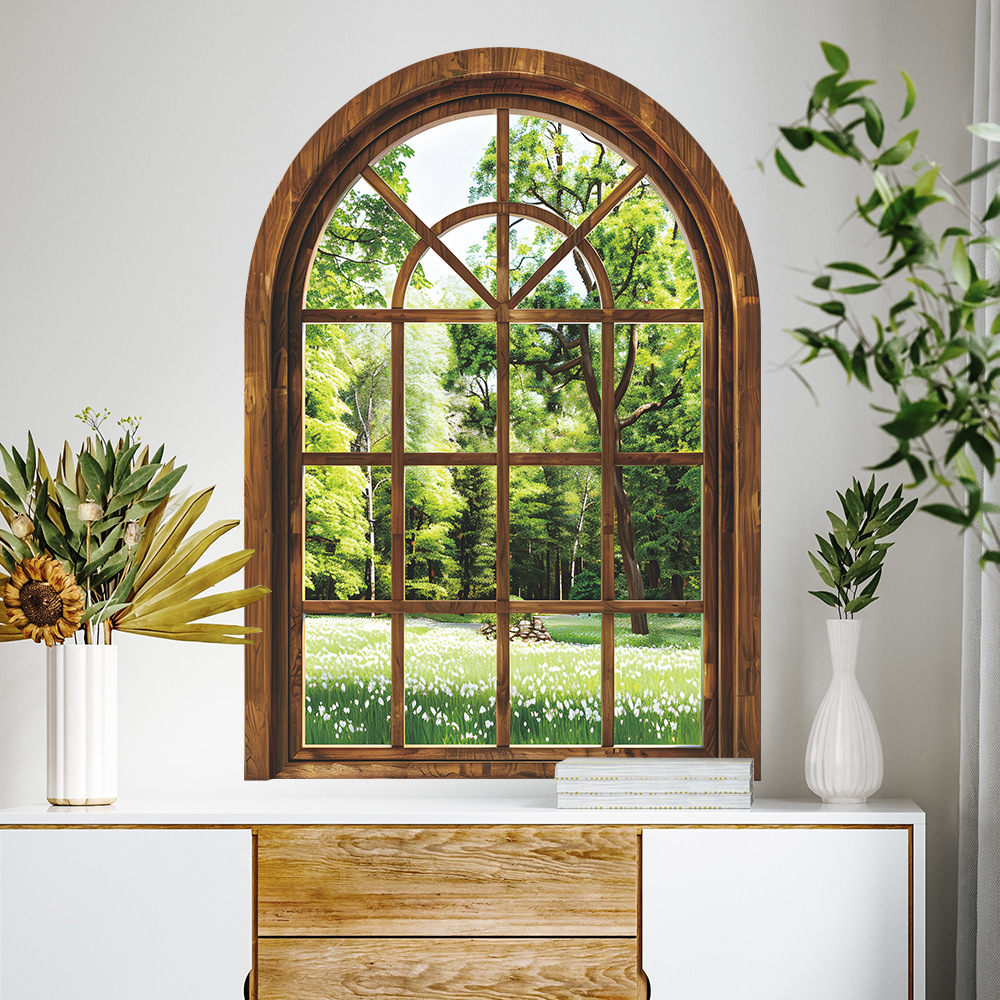 3D Fake Window Wall Stickers R - огляд і ціна Home Office Layout