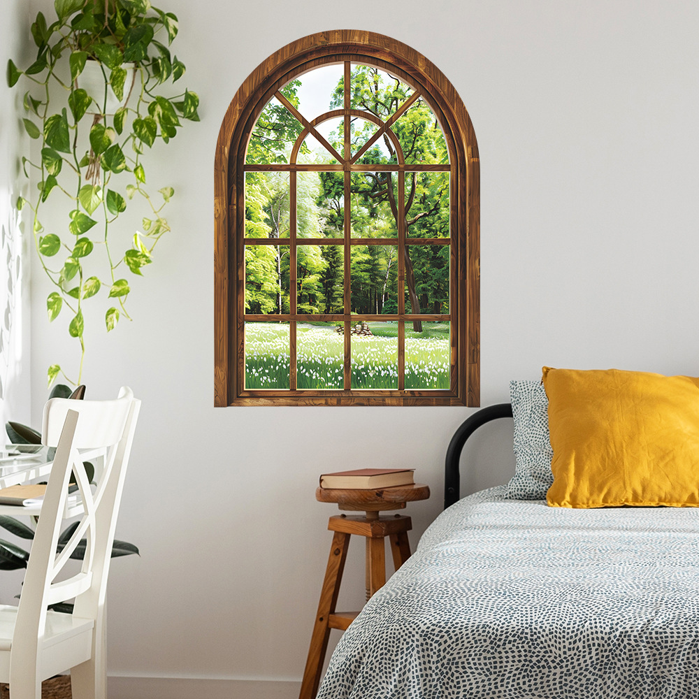 3D Fake Window Wall Stickers R - огляд і ціна Home Office Layout
