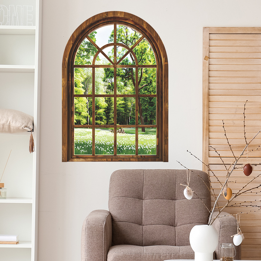3D Fake Window Wall Stickers R - огляд і ціна Home Office Layout