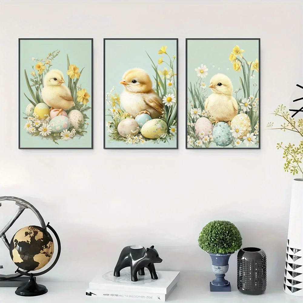 3pcs Unframed Spring Wall Art  - огляд і ціна Home Office Or