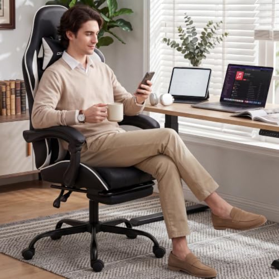 Gaming Chair with Footrest, Er - огляд і ціна Ergonomic Office Chair