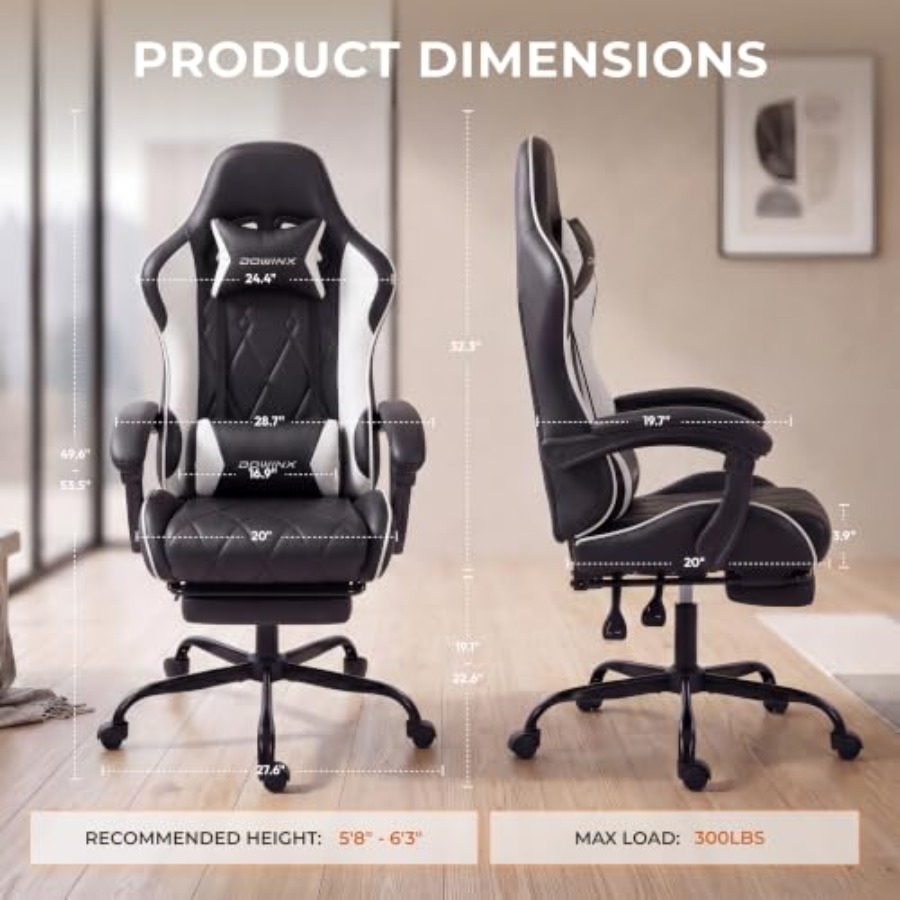 Gaming Chair with Footrest, Er - огляд і ціна Ergonomic Office Chair