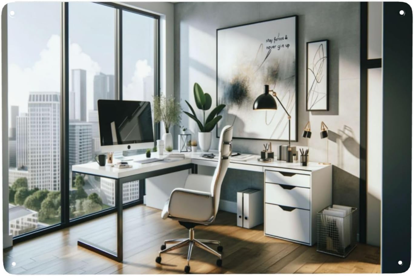 Modern Minimalist Office Metal - огляд і ціна Home Office Room Inspiration