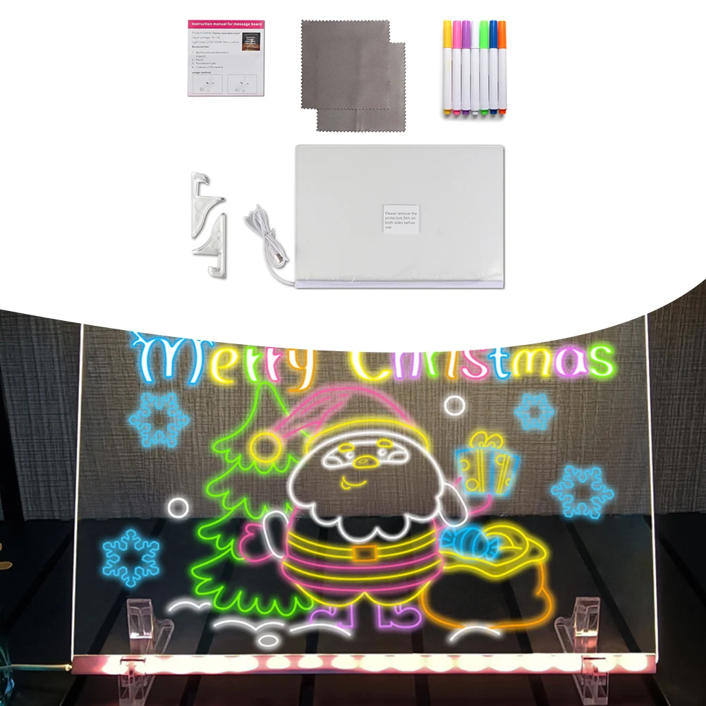 Illuminated Dry Erase Acrylic  - огляд і ціна Home Office Or