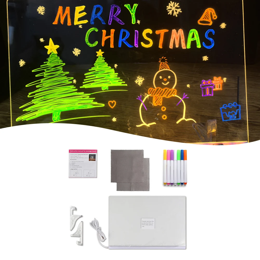 Illuminated Dry Erase Acrylic  - огляд і ціна Home Office Or