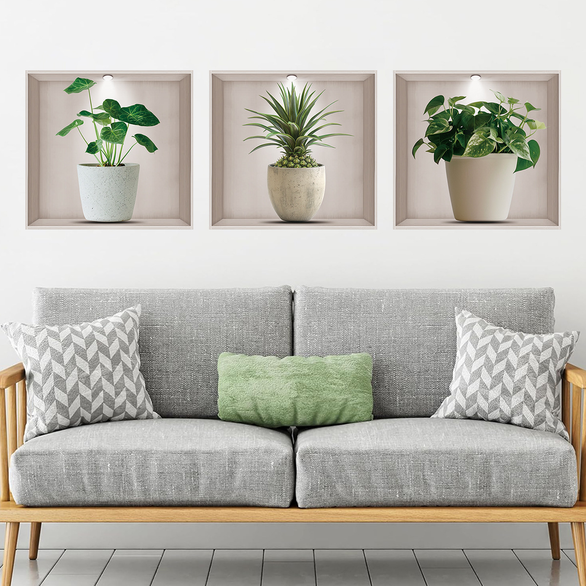 Flower Pots, Green Plants, Wal - огляд і ціна Home Office Layout