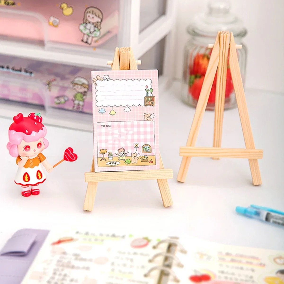 50/10pcs Wood Mini Easel Frame - огляд і ціна Document Holder Stand